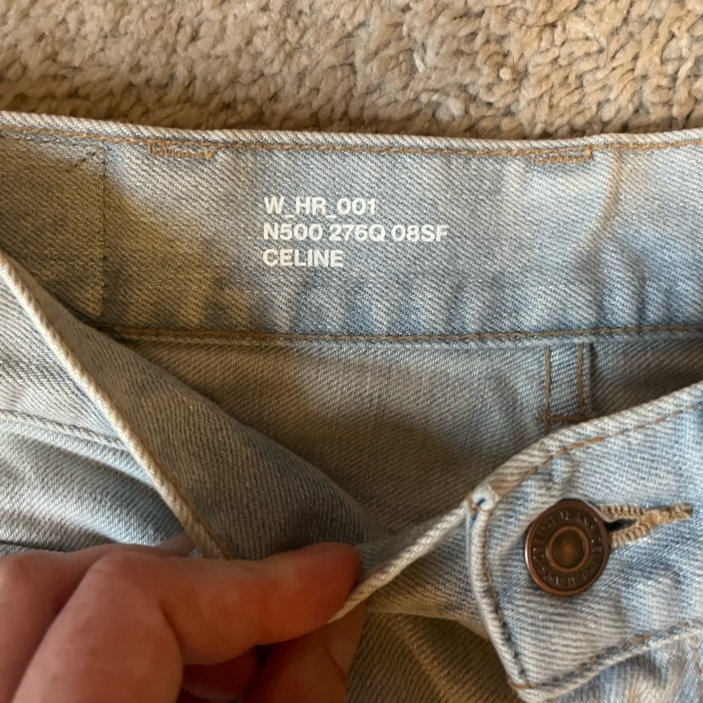 Celine Light Blue High-Rise Straight Jeans - Picture 7 of 13